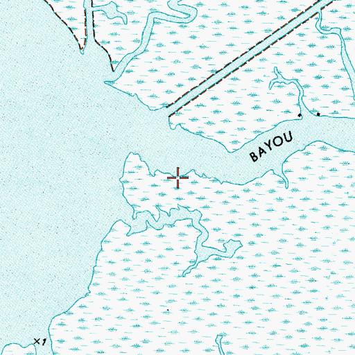 Topographic Map of Cantwell Depot (historical), LA