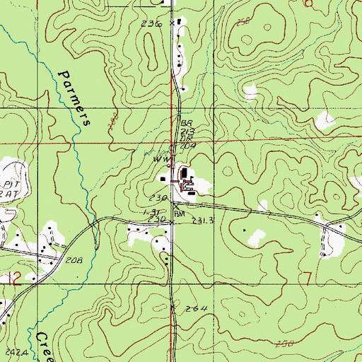 Topographic Map of Central Elementary School, LA