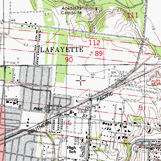 Topographic Map of STEM Academy, LA