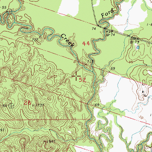 Topographic Map of Manifest Elementary School, LA