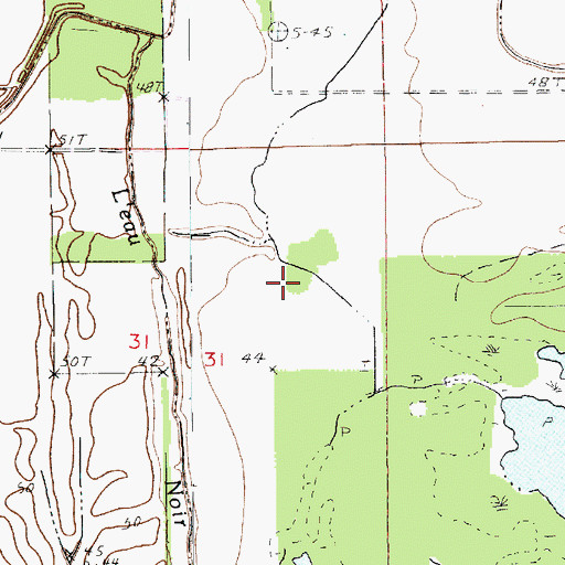 Topographic Map of Petit Lac Saulire, LA
