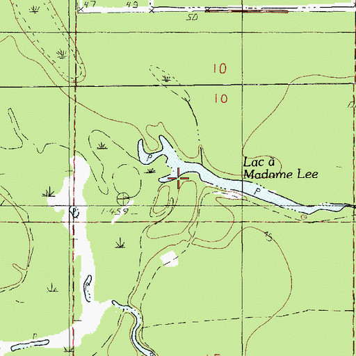 Topographic Map of Bayou Sans Facon, LA