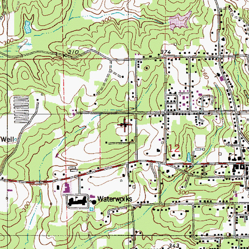 Topographic Map of Marion Baptist Academy, AL