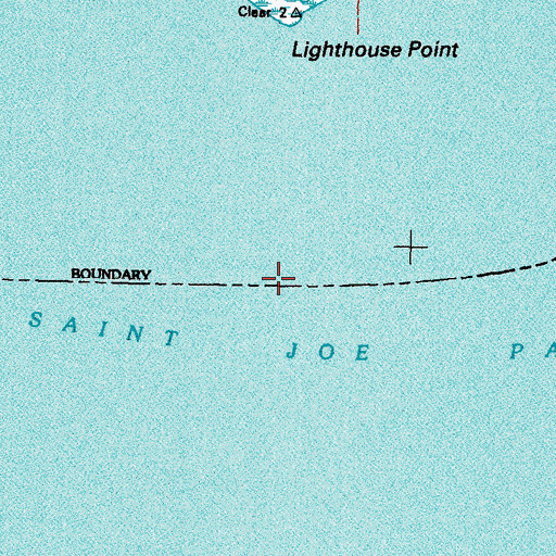 Topographic Map of Saint Joe Pass, LA