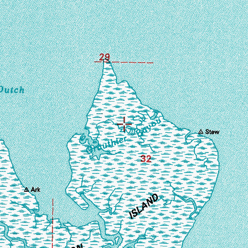 Topographic Map of Grauthier Bayou, LA