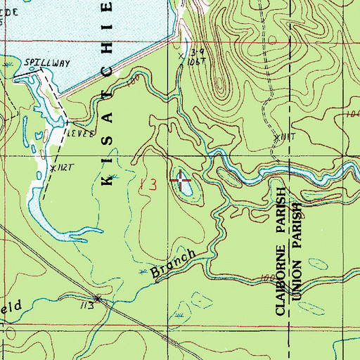 Topographic Map of Kidd Lake, LA
