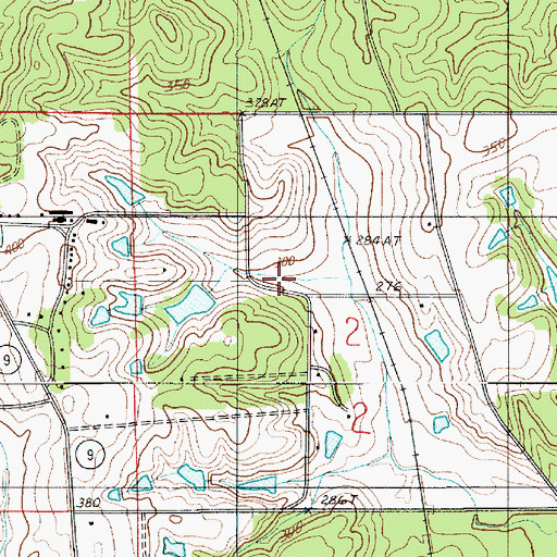 Topographic Map of North Louisiana Experimental Station, LA