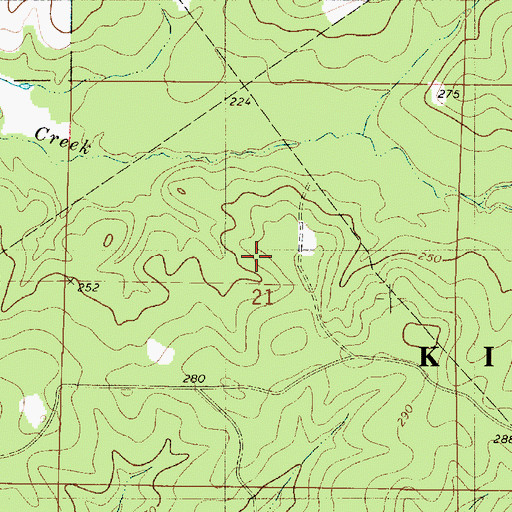 Topographic Map of Germantown Lookout Tower, LA