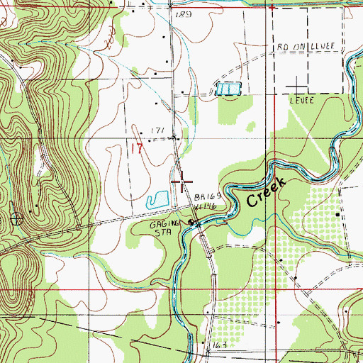 Topographic Map of Melton School (historical), AL