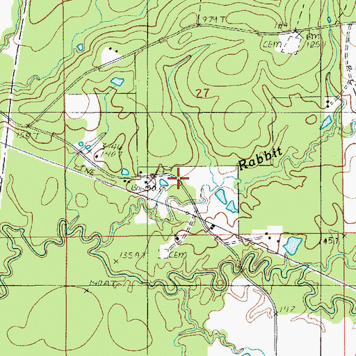 Topographic Map of Davis (historical), LA