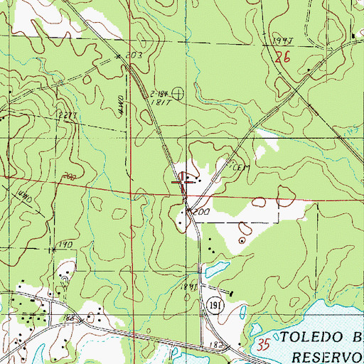Topographic Map of Clyde, LA