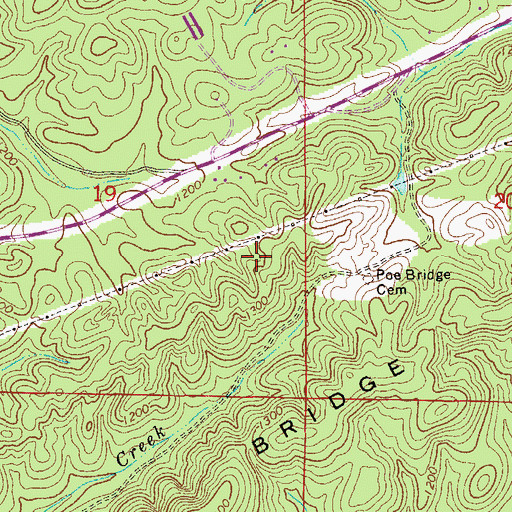 Topographic Map of Eagle Mine, AL