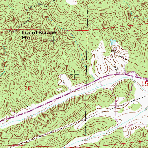 Topographic Map of Enitachopco Mine, AL