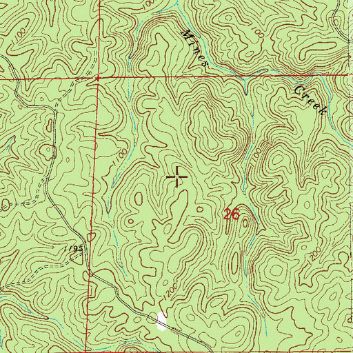 Topographic Map of Lee Number Two Mine, AL