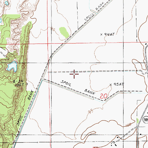 Topographic Map of Plantersville (historical), LA