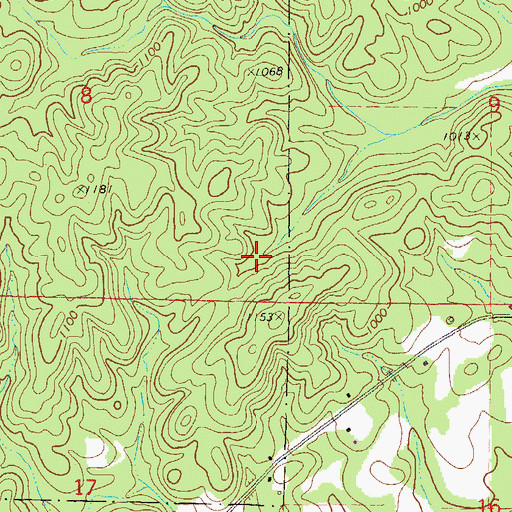 Topographic Map of Smith Number One Mine, AL