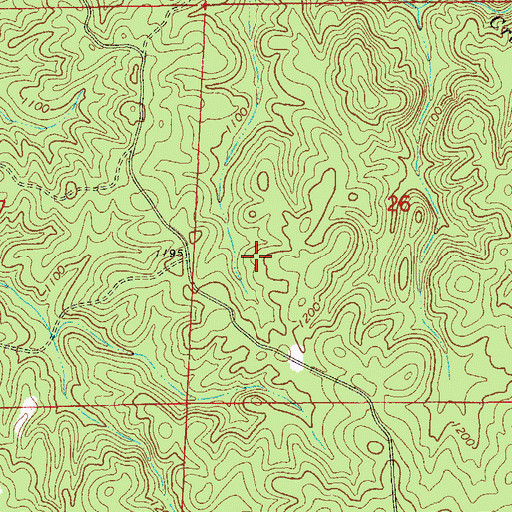 Topographic Map of Stevenson Mine, AL