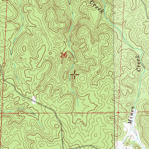 Topographic Map of Wade Prospect, AL