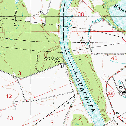 Topographic Map of Port Union (historical), LA