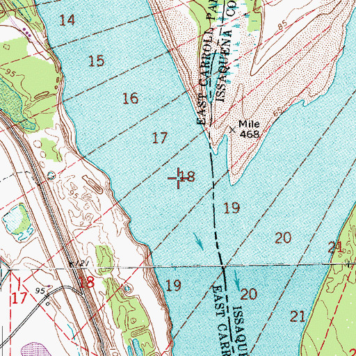 Topographic Map of Melville Plantation (historical), LA