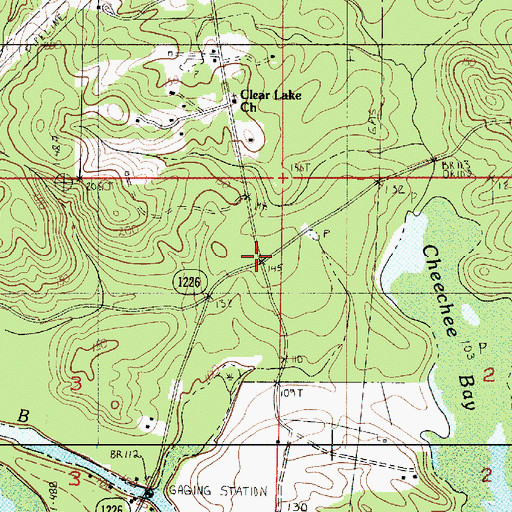 Topographic Map of Clear Lake (historical), LA