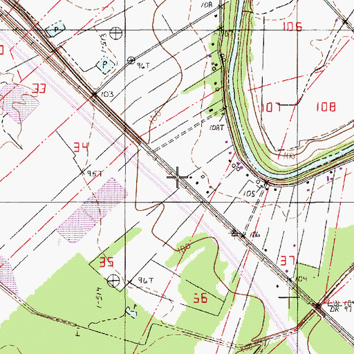 Topographic Map of Henryville (historical), LA