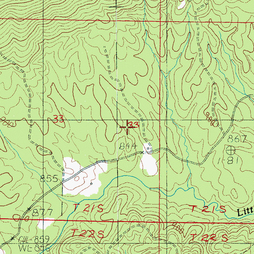 Topographic Map of Hollins Hunter Camp, AL