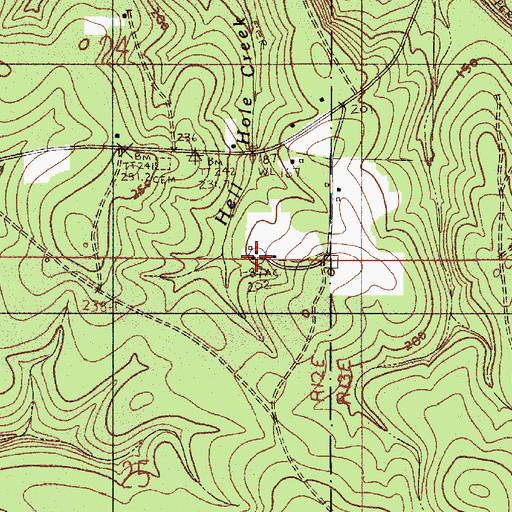 Topographic Map of Camp Alex, AL