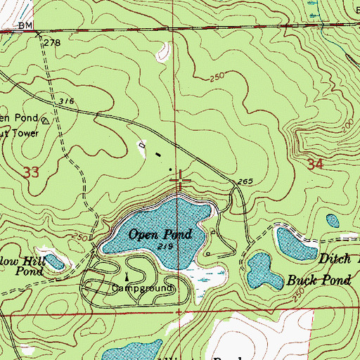 Topographic Map of Lake Shore Trail, AL