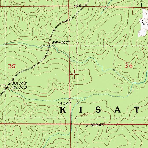Topographic Map of Crockett (historical), LA