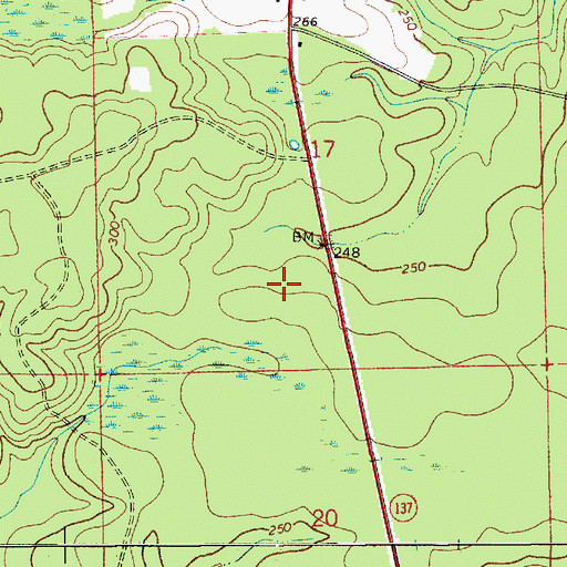 Topographic Map of Conecuh Trail, AL