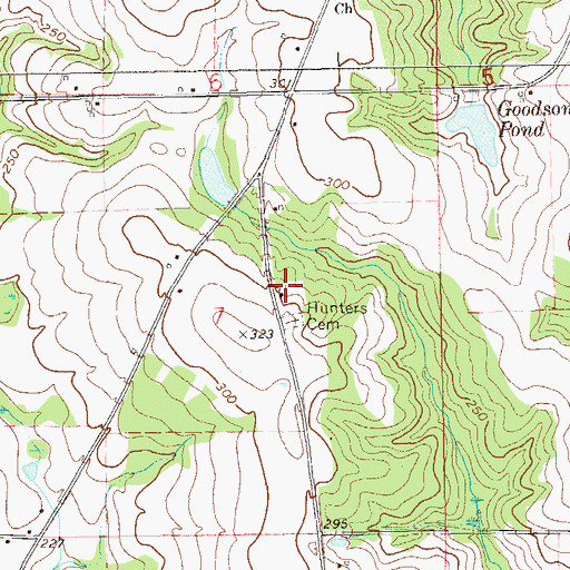 Topographic Map of New Pilgrim Church, AL