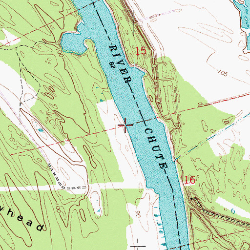 Topographic Map of Browns Landing, LA