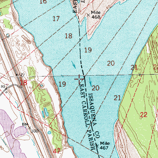 Topographic Map of Goodrich Plantation (historical), LA