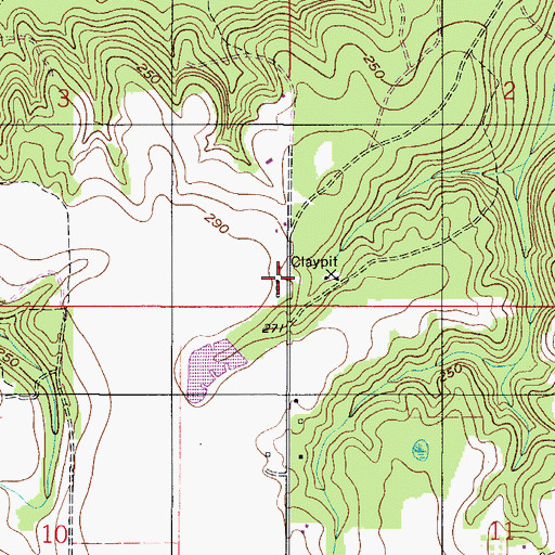 Topographic Map of Douglas Chapel Church, AL