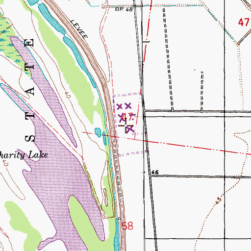 Topographic Map of Camp C, LA