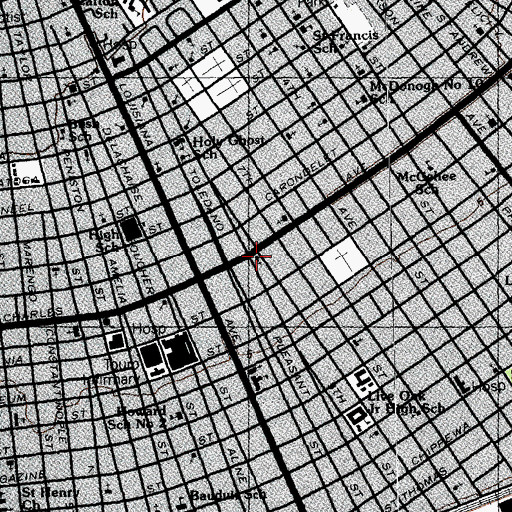 Topographic Map of Westminster Presbyterian Church, LA