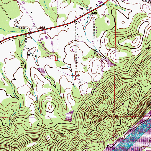 Topographic Map of Sipsey Valley School (historical), AL