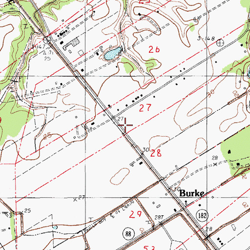 Topographic Map of Windom Post Office (historical), LA