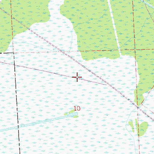 Topographic Map of Lake Lucy Gas Field, LA