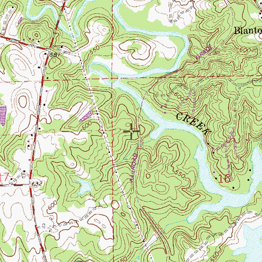 Topographic Map of Milner (historical), AL