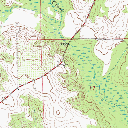 Topographic Map of Sweet Pilgrim Church, AL