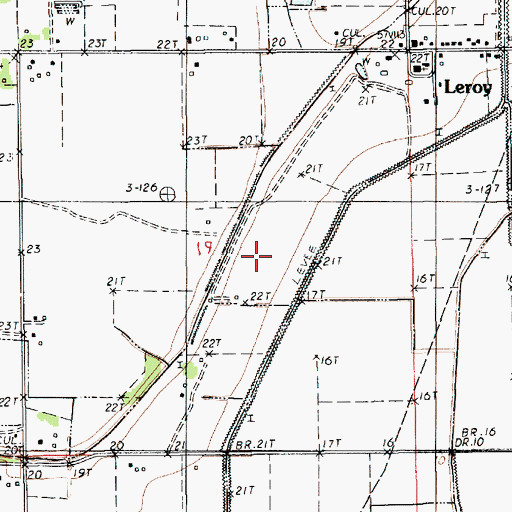 Topographic Map of KFXZ-FM (Maurice), LA