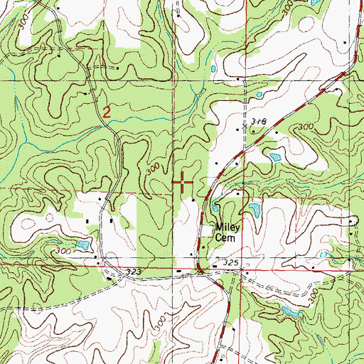 Topographic Map of WBOX-FM (Varnado), LA