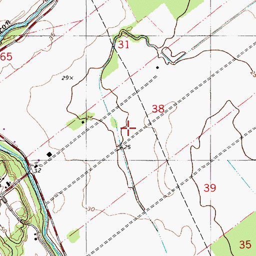 Topographic Map of KNEK-FM (Washington), LA