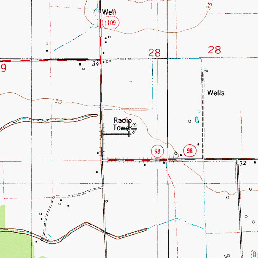 Topographic Map of KLFY-TV (Lafayette), LA