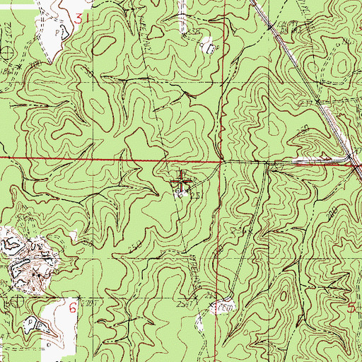 Topographic Map of KSLA-TV (Shreveport), LA