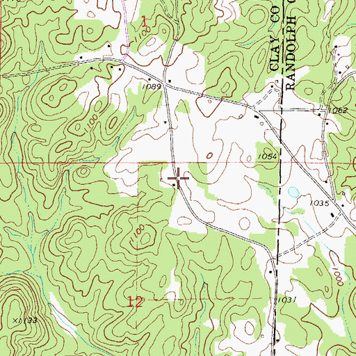 Topographic Map of Latham (historical), AL