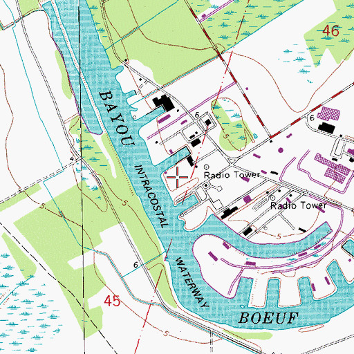 Topographic Map of Era-Morgan City Heliport, LA