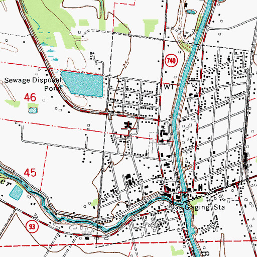 Topographic Map of Saint Luke General Hospital Heliport, LA